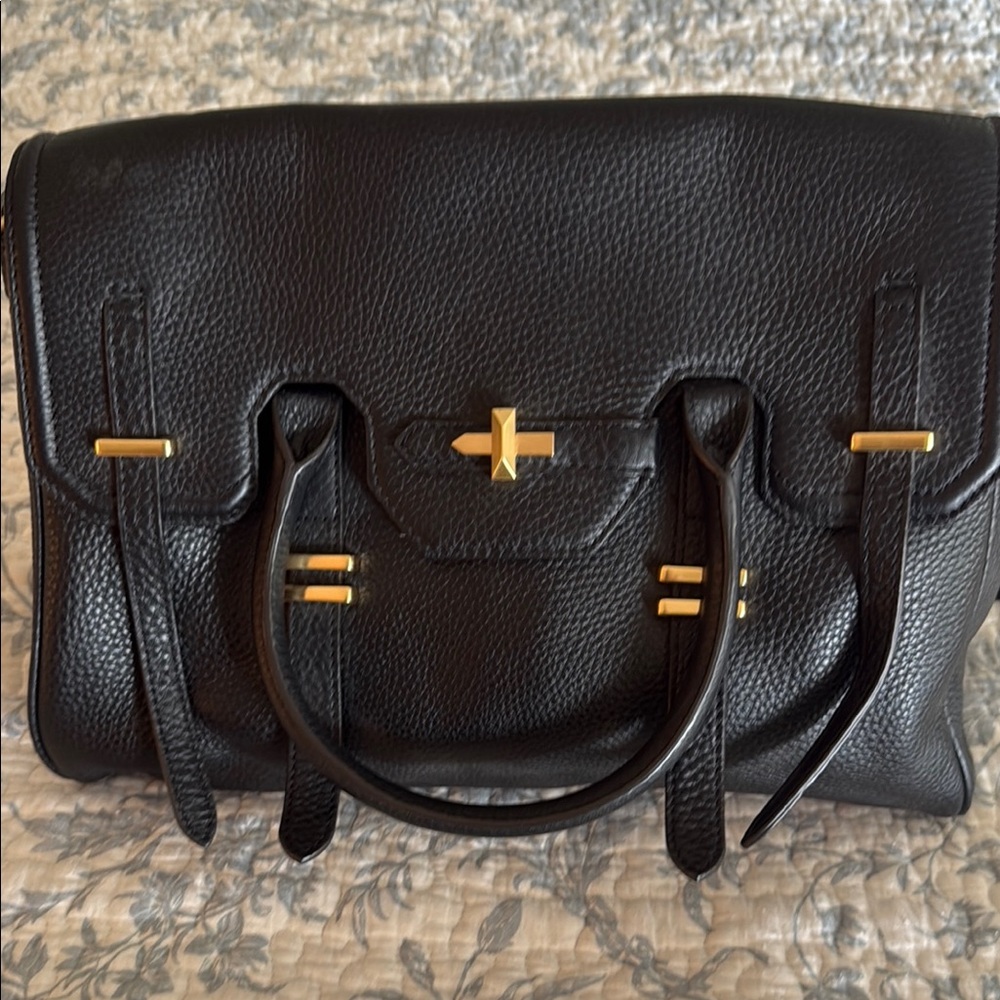 Rebecca Minkoff Jules Black Leather Satchel